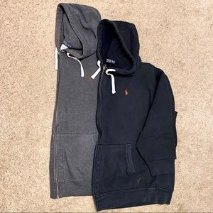 Lot of 2 Mens Polo by Ralph Lauren Zip up Hoodies